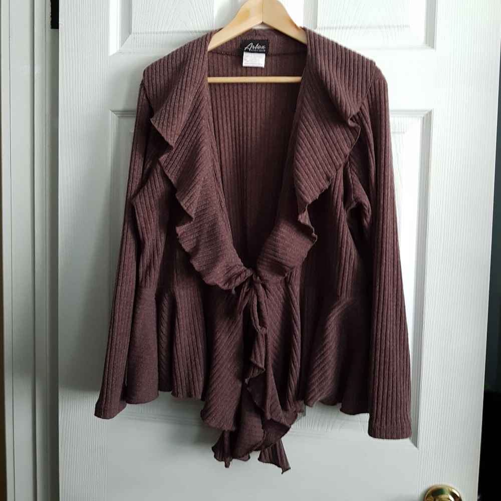 Ruffle Cardigan